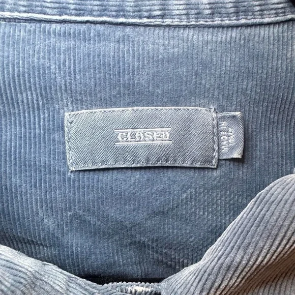 NWT CLOSED TWIST Blue Corduroy Denim Jacket — LARGE - Picture 2 of 7